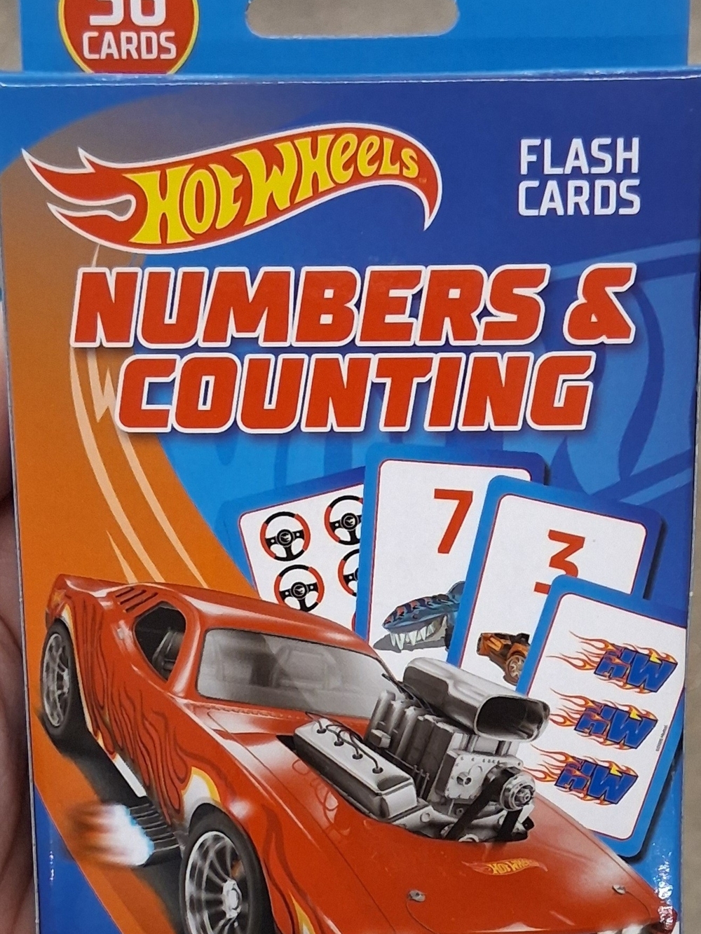 New Hot Wheels Numbers & Counting Flash Cards